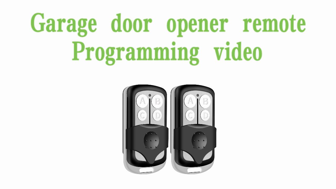 Garage Door Remote Key - 433MHz, 100m Range, With Key Chain, For Garage Doors, Gates, Lights, Water Pumps
