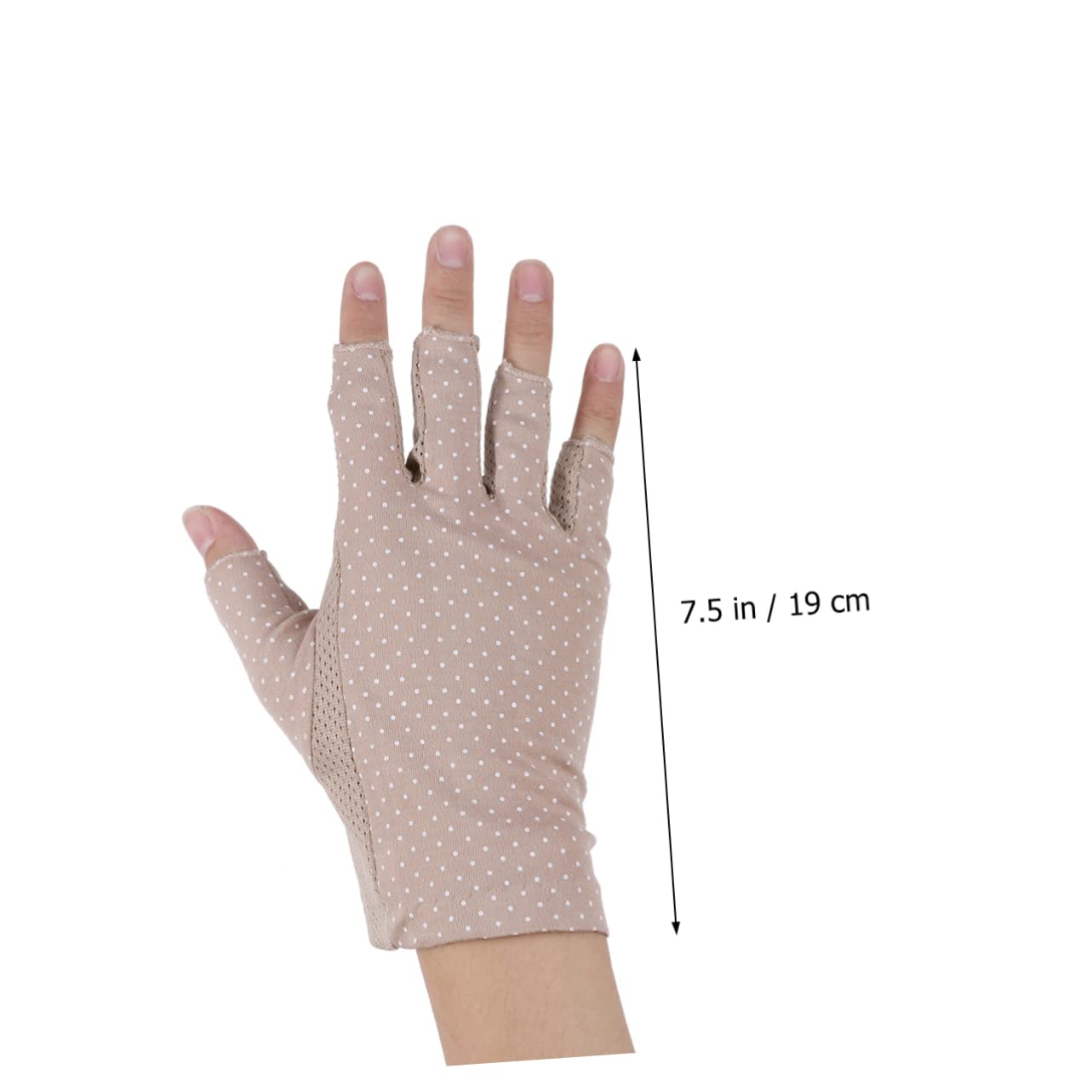 BESPORTBLE Uv Protection Glove for Women Half Finger Gloves Non-Skid Palm for Driving and Outdoor Sports