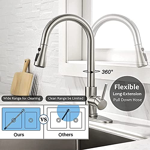 Image of ALTON SUS52055, Single Lever Sink Mixer, Brushed Nickel