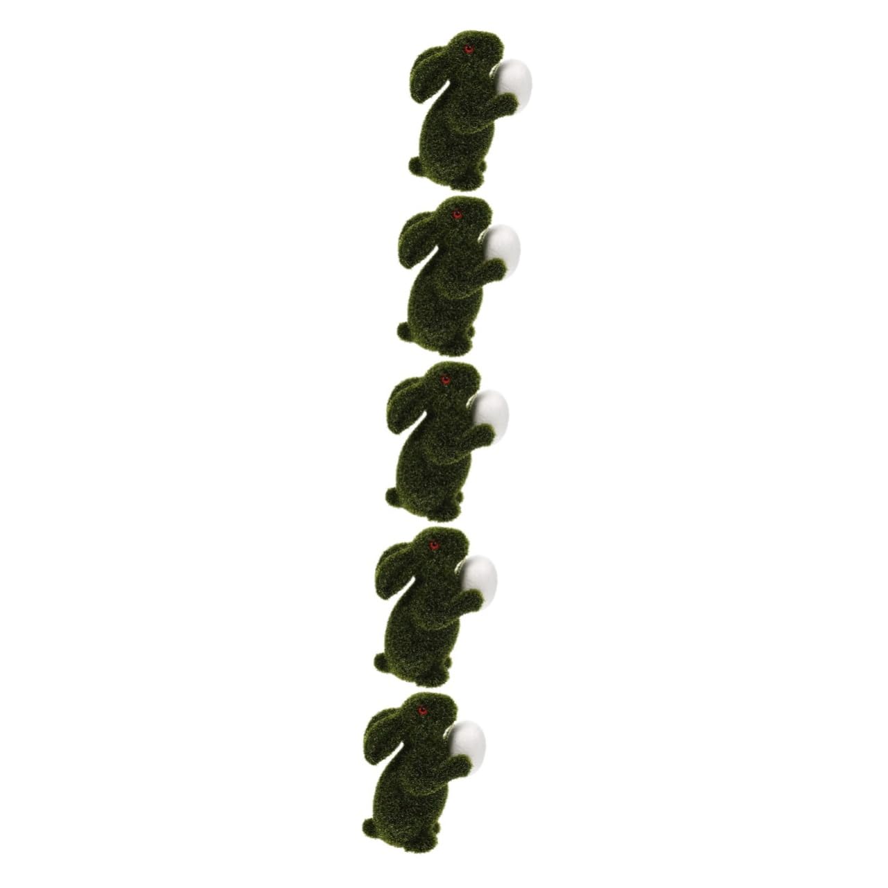 Alipis 5 Pz Coniglietto Di Pasqua Affollamento Figurine Di Coniglio Decorazioni Esterne Arredamento Da Giardino In Miniatura Affollamento Coniglietto Da Tavolo Ornamento Muschio Di