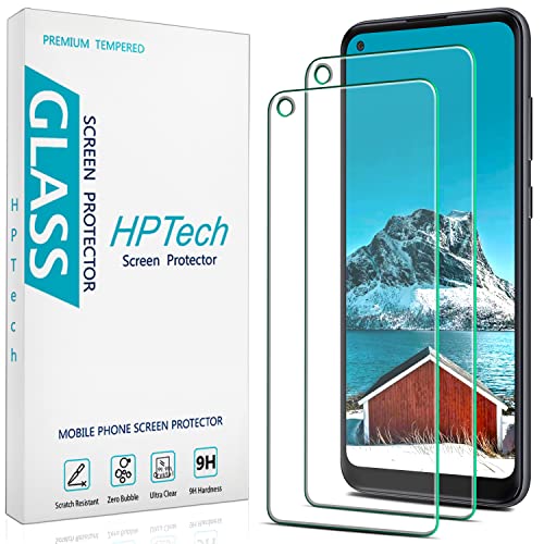 HPTech [2-Pack] Designed for Samsung Galaxy A11 Tempered Glass Screen Protector Anti-Scratch Bubble Free Case Friendly