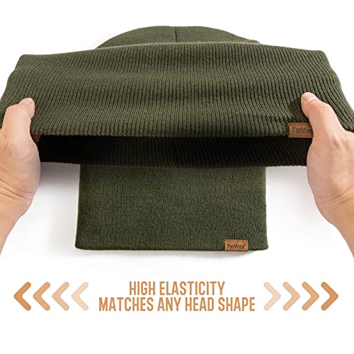 Image of Beanie for Men Winter Thermal Cuffed Knit Hat Warm Gifts Womens Beanies