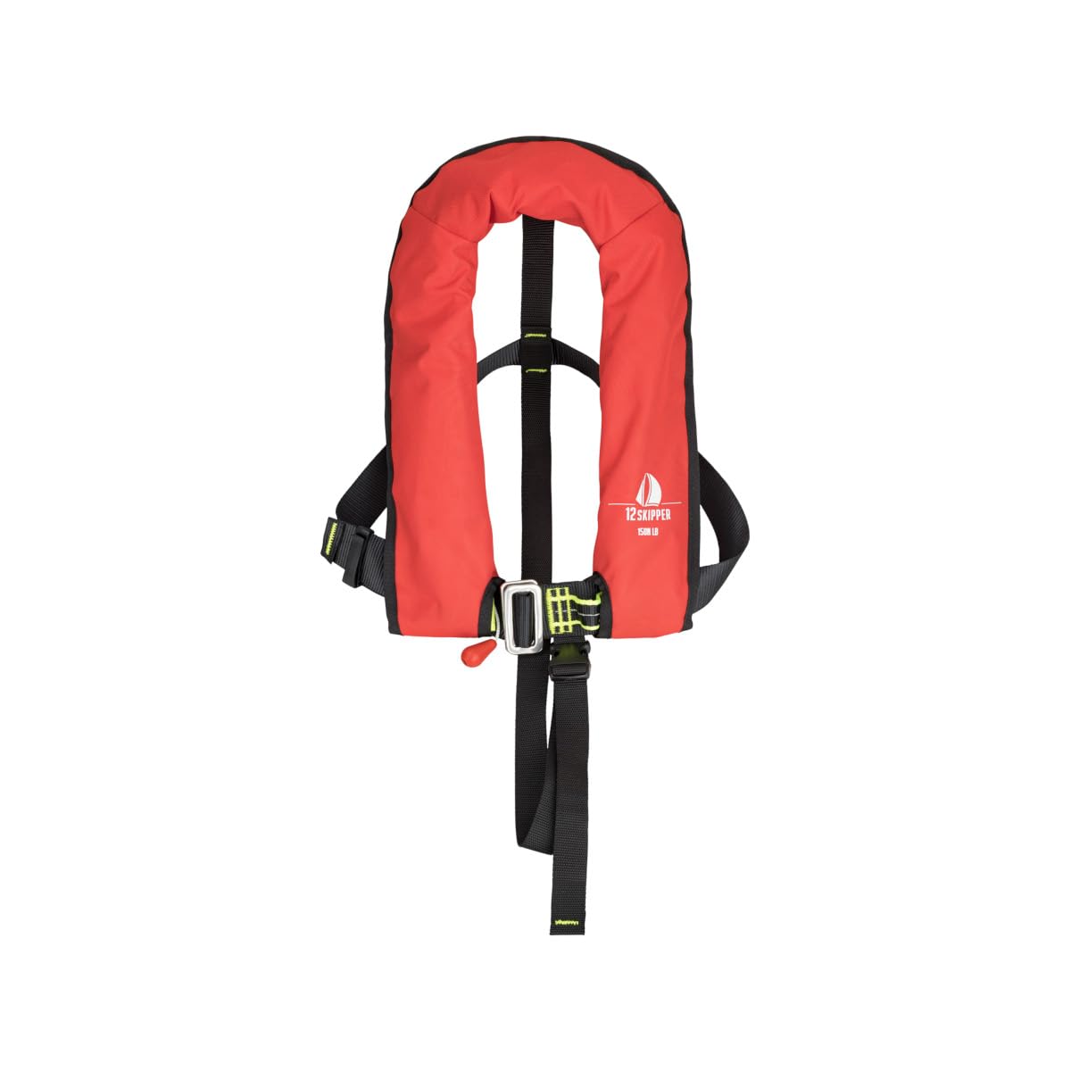 Junior giubbotto di salvataggio automatico ISO 150N con imbragatura, giubbotto salvagente, rosso