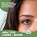 Herbion Naturals Organic Castor Oil USDA Certified, 100% Pure, Cold Pressed, Hexane-Free. Moisturizer & Hair Treatment. Glass Bottle w/Dropper, 3.38 Fl Oz
