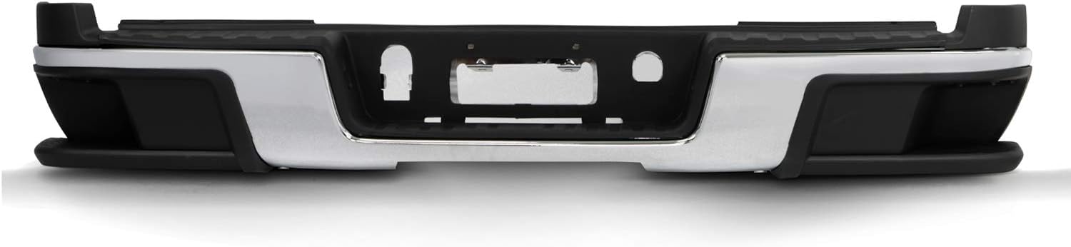 AKKON - Fits 2015-2019 Chevy Colorad 15-20 GMC Canyon Rear Bumper w/o Parking Sensor Hole Chrome Steel Step Pad w/Accessories