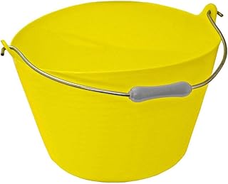 Gorilla Bucket Tuff Cubo, 22 L, color amarillo, material de plástico, volumen de almacenamiento de 22 l, almacenamiento de líquidos