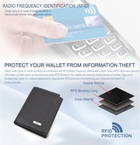 Image of URBAN FOREST Travis Grey Leather Wallet for Men