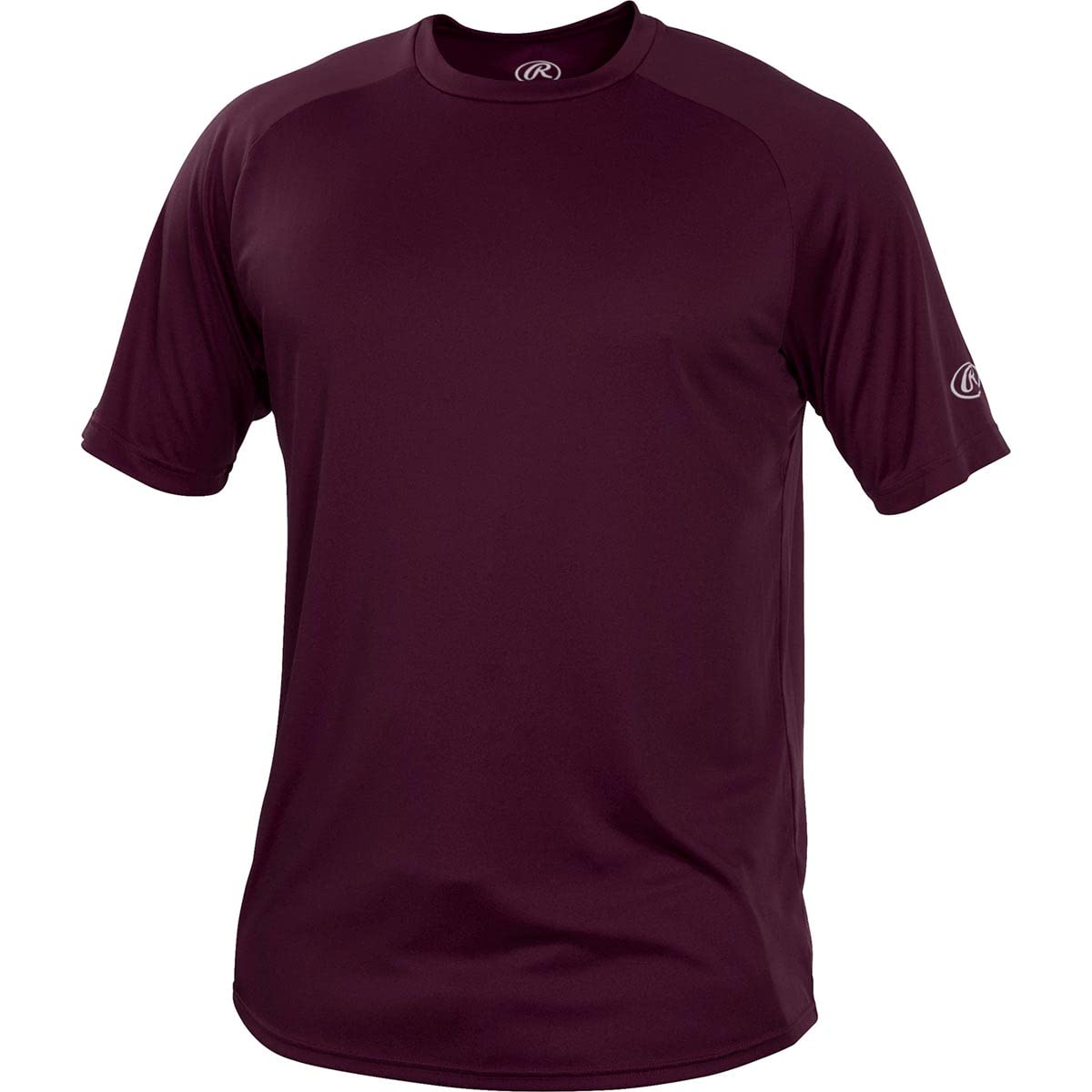 Rawlings Sporting Goods Rawlings Youth Crew Neck Short Sleeve Baseball T-Shirt Maroon Xl