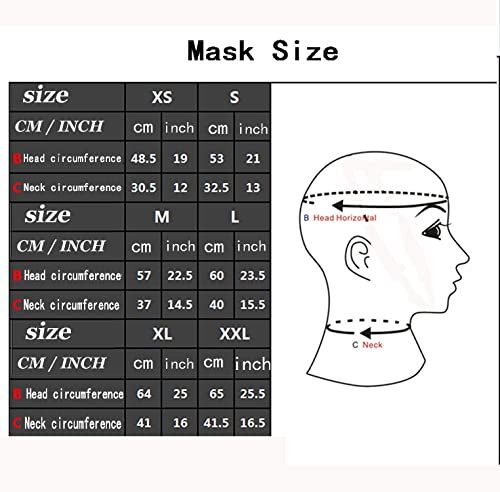 RVLAUGOAA Pink Latex Hood Rubber HeadMask,Latex Head Cover,Back Zipper,Natural Latex Handmade for Unisex Cosplay Club Wear (2XL)