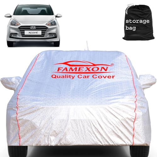 Image of Hyundai Xcent Car Cover Waterproof with Free Bag and All Weather for Car Cover,100% Waterproof Outdoor Car Covers Rain Snow UV Dust Protection. Custom Fit