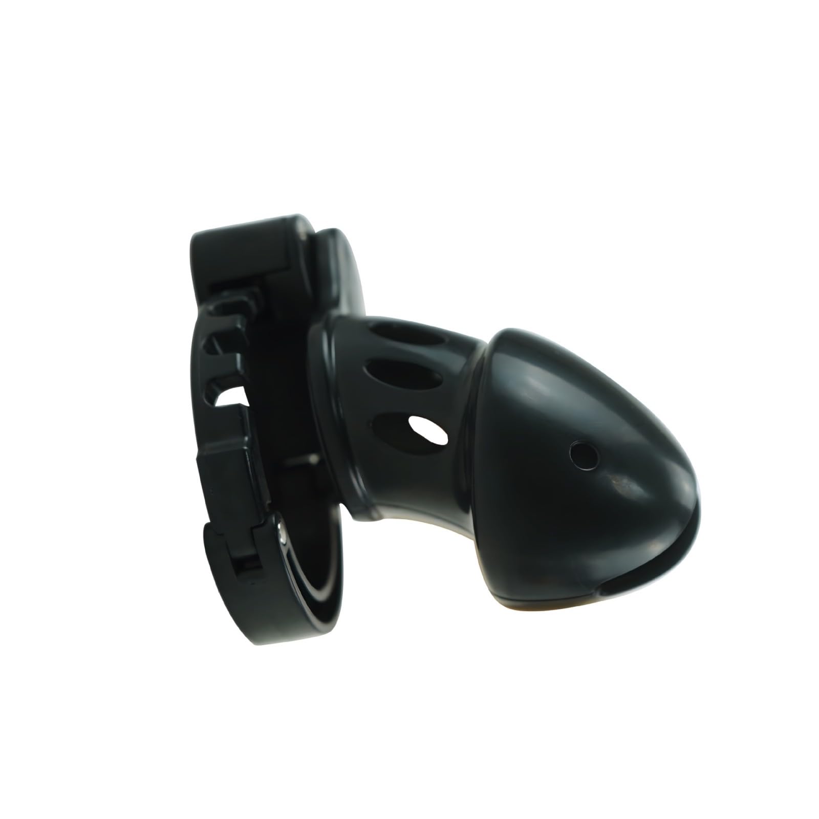 Ceintures de Chasteté avec Serrure à Poussoir Cage de Chasteté Pénis Réglable en 7 Tailles Différentes (42-52mm) Jouets Sexuels Chastity Cage pour l'Exercice du Pénis de l'Homme (Black)