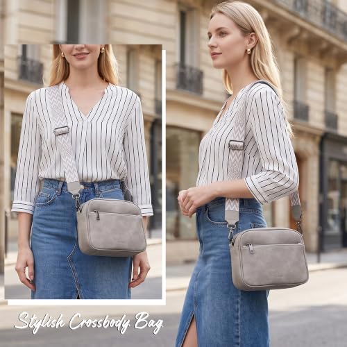 Image of TANTOMI Small Crossbody Bag for Women, Vegan Leather Handbags Shoulder Bag for Travel, Cross Body Purse with Adjustable Strap