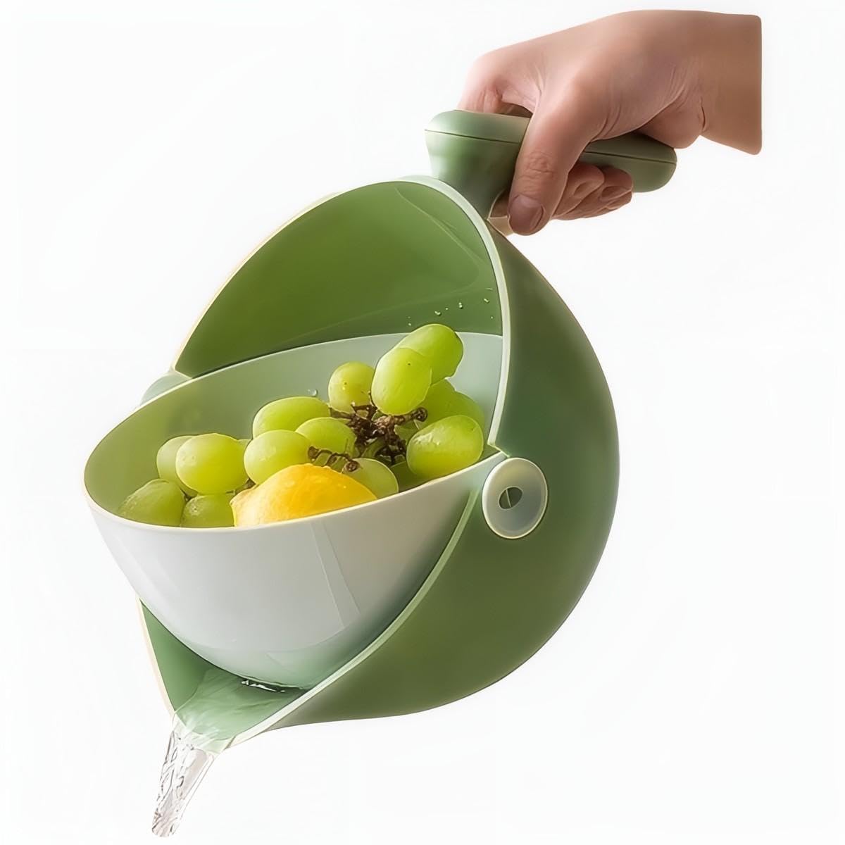 Amazon.com: Elite Aiwei 2-1 Kitchen Colander Rotating Washing Basket ...