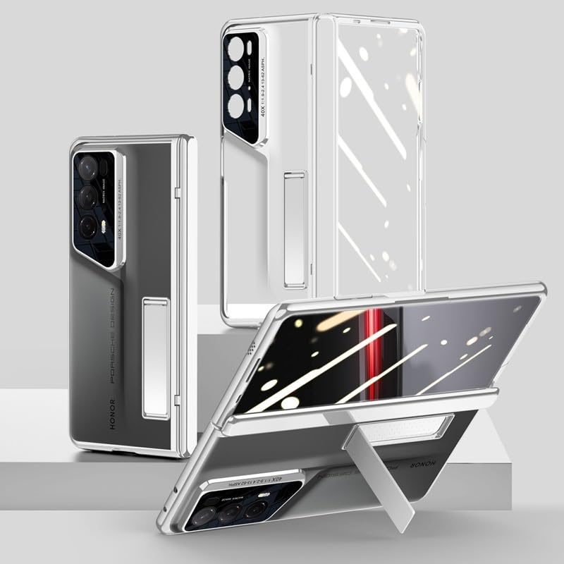 Coque rigide Honor Magic V2 RSR finition argentée galvanisée haut de gamme