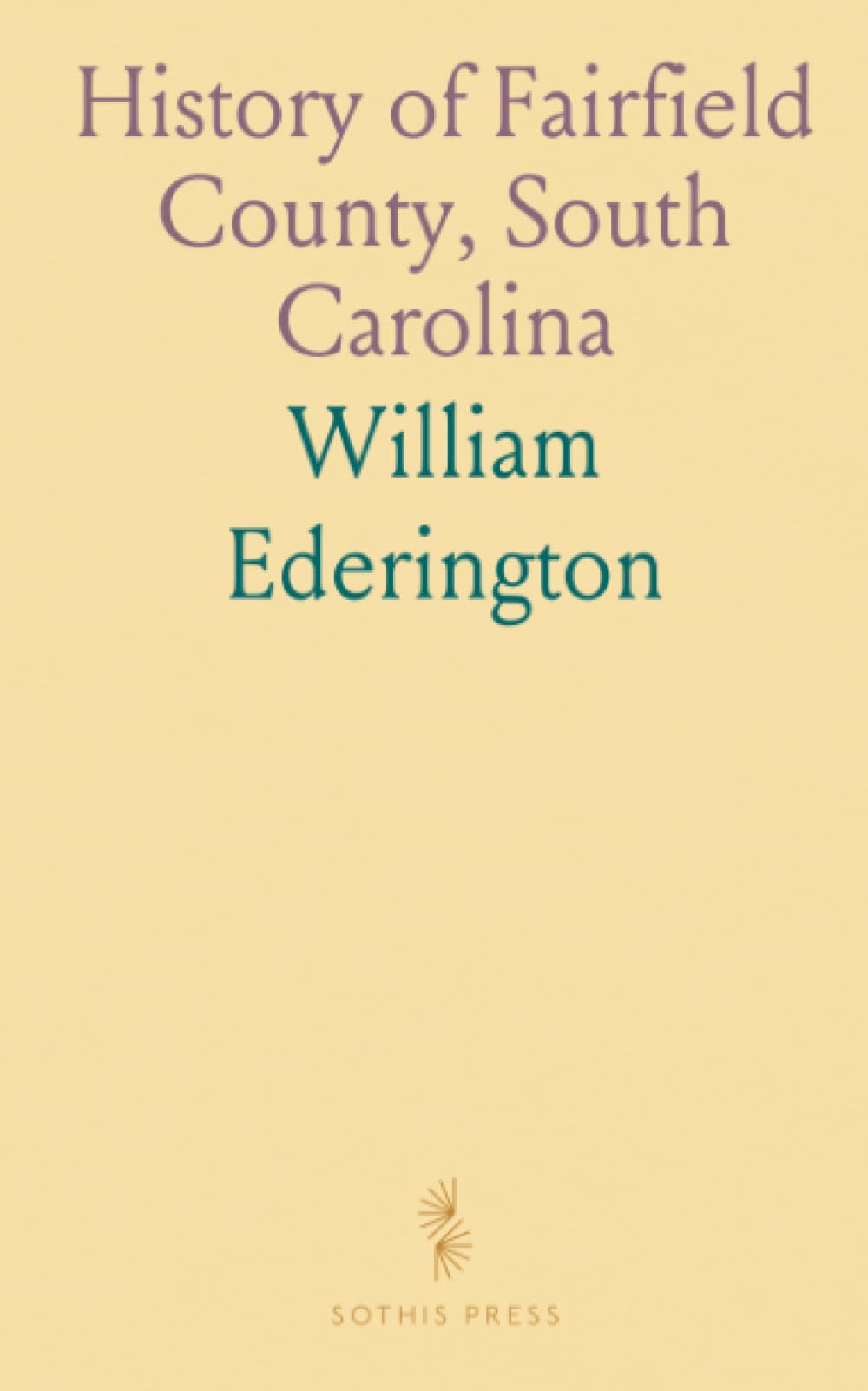 History of Fairfield County, South Carolina