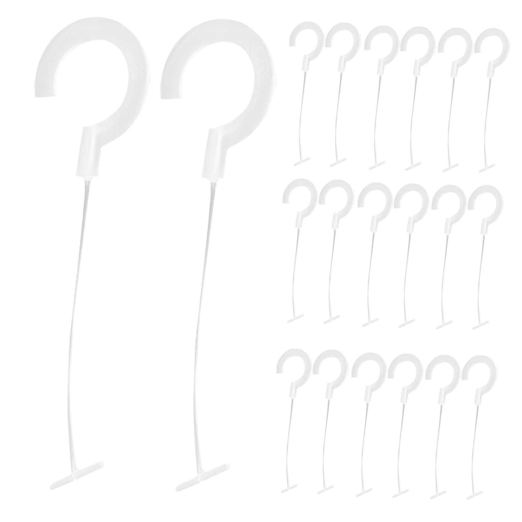 VILLCASE 5000pcs Tagging Fasteners Plastic Hooks for Clothing Tagging and Tag Hanger