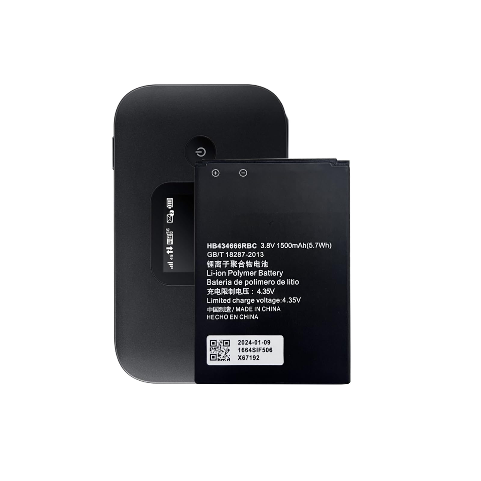 NEWASHAN Battery 3000mAh 3.8V Compatible With Huawei Router Portable E5577 E5783-836 E5785 E5787 Mobile WiFi Hotspot Modem Mobile Wifi HB824666RBC Rechargeable Li-ion Battery - View #10