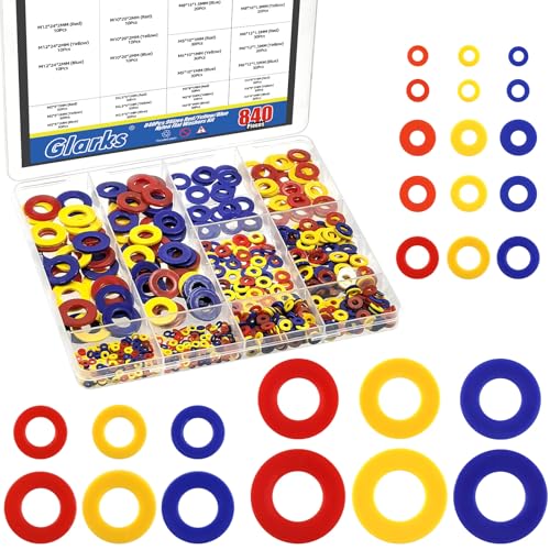 Glarks 840pcs M2/M2.5/M3/M5/M6/M8/M10/M12 iCbV[Lbg bh CG[ u[ iC  v[bV[ vX`bNV[gKXPbgt@Xi[ V[OXy[T[ ƒp Ɩp lW