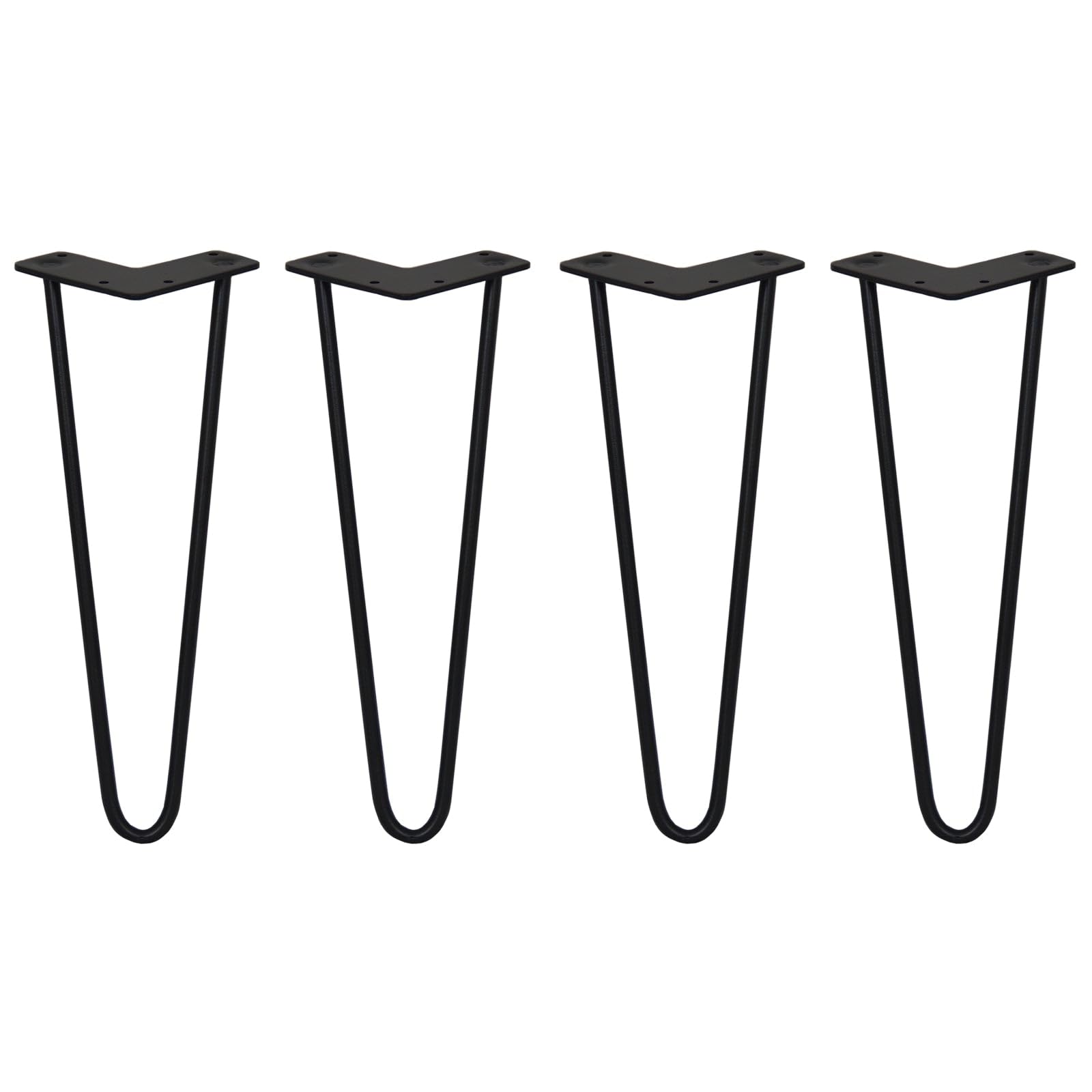 MonsterShop 4 X Hairpin Leg14Black2 Prong10M from B&Q