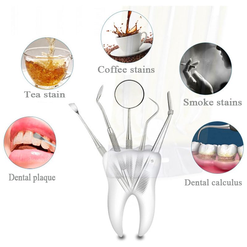 Miniatura 4 de Kit de herramientas dentales juego profesional de limpieza de dientes para eliminación efectiva de placa, limpiador de sarro, escalador de púas