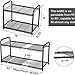 STORAGE MANIAC Under Sink 2 Tier Expandable (Width & Height) Shelf Organizer, Under Sink Organizer and Storage with 10 Removable Steel Panels for Kitchen, Bathroom - from 16.54 to 29.13 Inches, Bronze