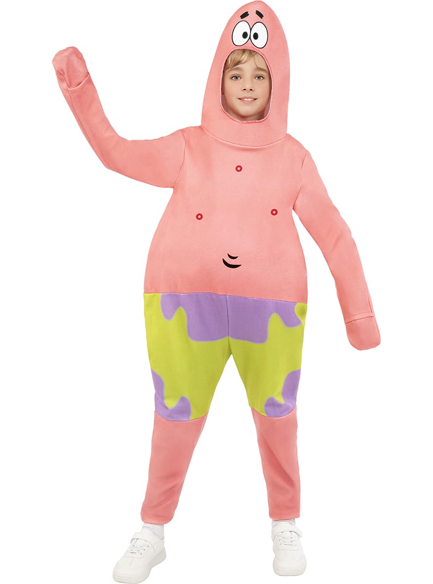 Funidelia | Déguisement Patrick - Bob lÉponge pour fille et garçon Dessins Animés, Films et Cinéma - Déguisement pour enfant et accessoires pour Halloween, carnaval et fêtes. - Taille 7-9 ans
