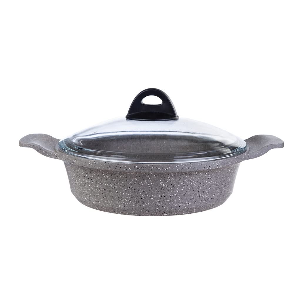 Cocina de utensilios de cocina Conjunto de 7 piezas Piezas de cocina antigüedades de granito Sopa de gas sartén de sartén sartén de sartén (color: A, tamaño: ver Descripción) (Ver Descripción) (A Ver