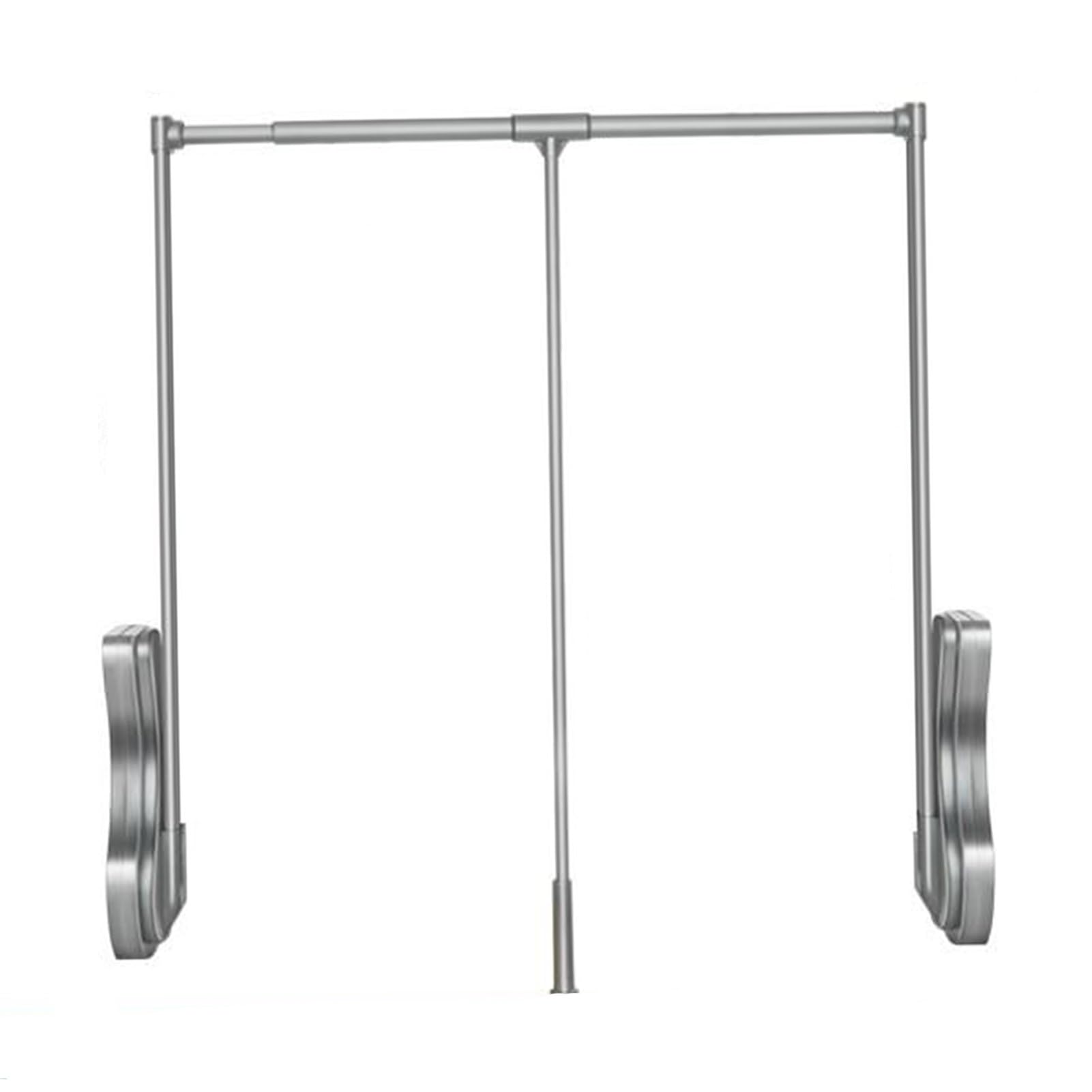 Tringle de placard rétractable avec amortisseur pour optimiser vos penderies