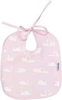 Babador para Bebê Estampa Cisne Rosa, Biramar Baby, Rosa