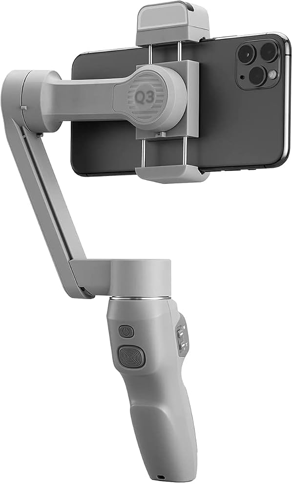Zhi yun Smooth Q3 Combo 3-Axis Handheld Gimbal Stabilizer with Carry Bag for Smartphone Foldable Phone Gimbal Light Auto Inception Dolly-Zoom Time-Lapse Compatible with iPhone 14 13 Pro Max Android by ZHIYUN - Image 4