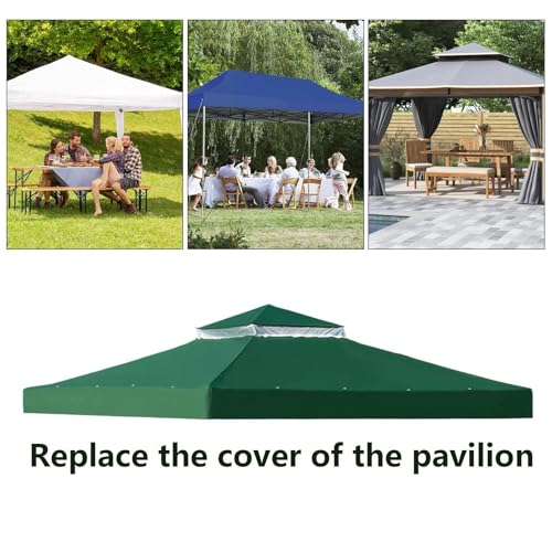 Bâche de tonnelle 3x3m imperméable et robuste à double niveau pour terrasse - 5