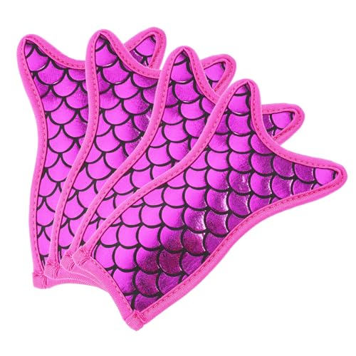 BESPORTBLE 4pcs Ice Rod Holder Icepacks Ice-pops Holders Yogurt Stick Holders Decor Mermaid Reusable Popsicles Holders Popsicles Reusable Sleeves Organic Insulation Cover Safety Mask Set