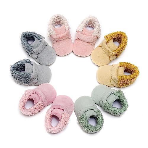 Toddler Slippers House Shoes Baby Winter Booties Plush Cozy Kids House Slipper Warm Lightweight Walking Shoes3