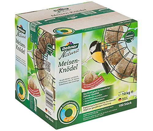 Dehner Natura Wildbird voer, grote mezenbollen zonder net, 100 stuks per 100 gram (10 kg) - Image 3