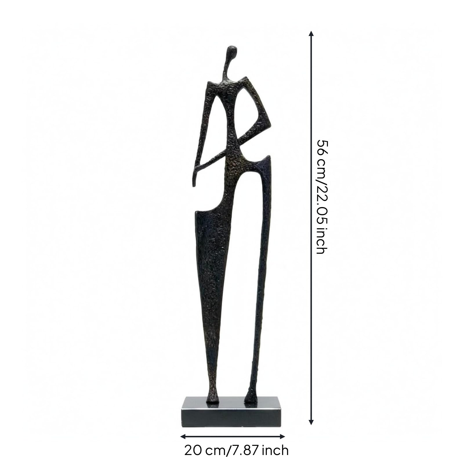 Figura Metal Elegante Escultura Metal Creativo Estatua corativa para Coleccionistas, Recibidor