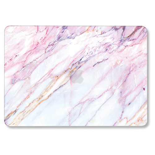 GMYLE MacBook Pro 13 Case 2020 2019 2018 2017 2016 Release A2159 A1989 A1706 A1708, Hard Case Shell Cover for MacBook Pro 13 Inch with/Without Touch Bar – Pink Marble