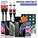 CAFELE Magnetic Phone Charger for iOS Devices 2 Pack 6.6ft Magnetic Charging Cable with Led Light 3.0A Nylon Braided Magnet USB Cord Support Data Trasfer for Phone12/12 Pro /12 Pro Max/More (Red)