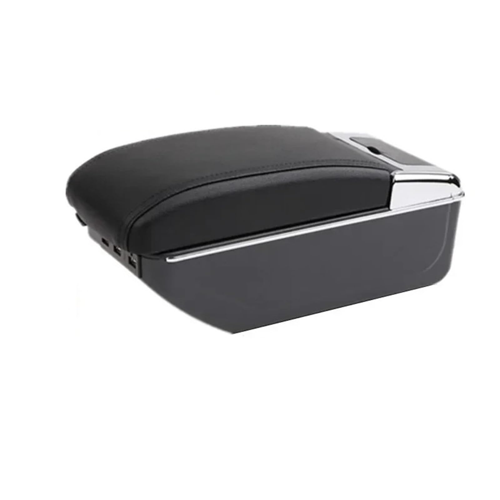 Umdjju D2 Black Line 7Usb For Peugeot 207 Car Armrest Box Central Storage Interior Dedicated Retrofit Accessories Car Centre Console Armrest Box(D2 Black Line 7Usb)