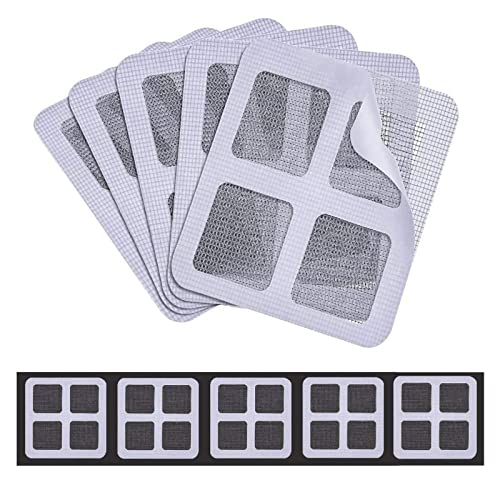 5Pcs Door Window Screen Repair Tape,Durable Fiberglass Self-Adhesive Screen Repair Tape, Strong Adhesive Window Vinyl Screen Patch Suitable For Covering Holes Tears Instantly(Gray) #TOP26