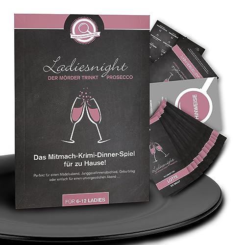 mitmach-krimi – Ladiesnight: der Mörder trinkt Prosecco – Krimidinner Spiel für zuhause für...