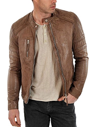 Buy Iftekhar Men's Leather Jacket 