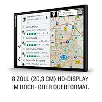 Garmin DriveSmart 86 MT-D Amazon Alexa – Navigationsgerät mit Alexa Built-in, riesigem 8 Zoll (20,3 cm) HD-Display, 3D-Europakarten mit Umweltzonen, Verkehrsinfos in Echtzeit via Digital Traffic – Ansicht 3