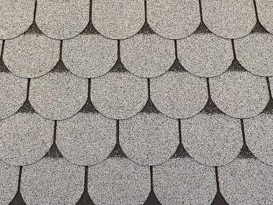 Isolbau Dachschindeln Biberschwanz - Dachpappe als Bedachung für Gartehaus, Vogelhaus, Hundehütte - Grau, 12 m² (4…