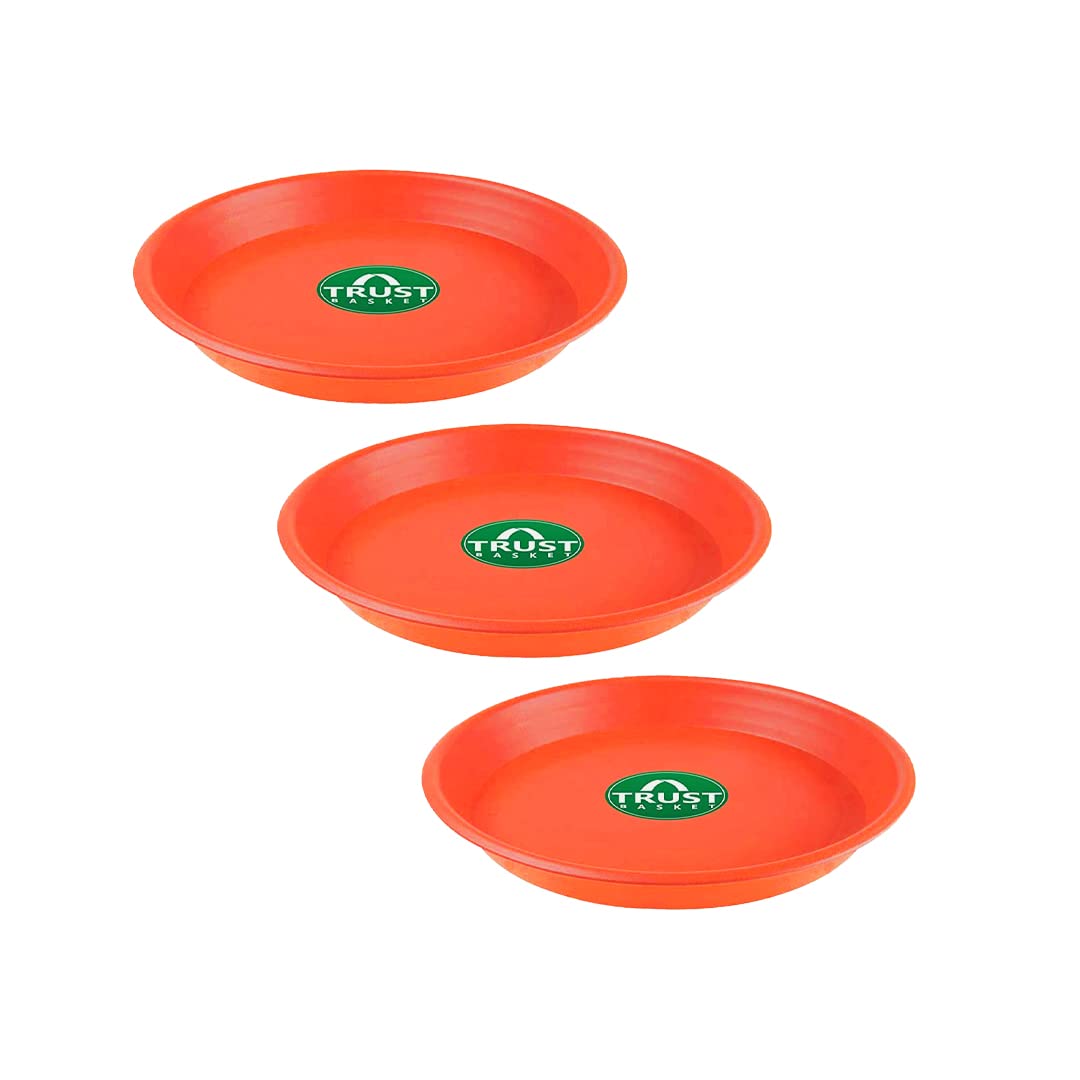 TrustBasket Plant Saucers - Protect Your Floors -12 TrustBasket Plant Saucers - Protect Your Floors -12