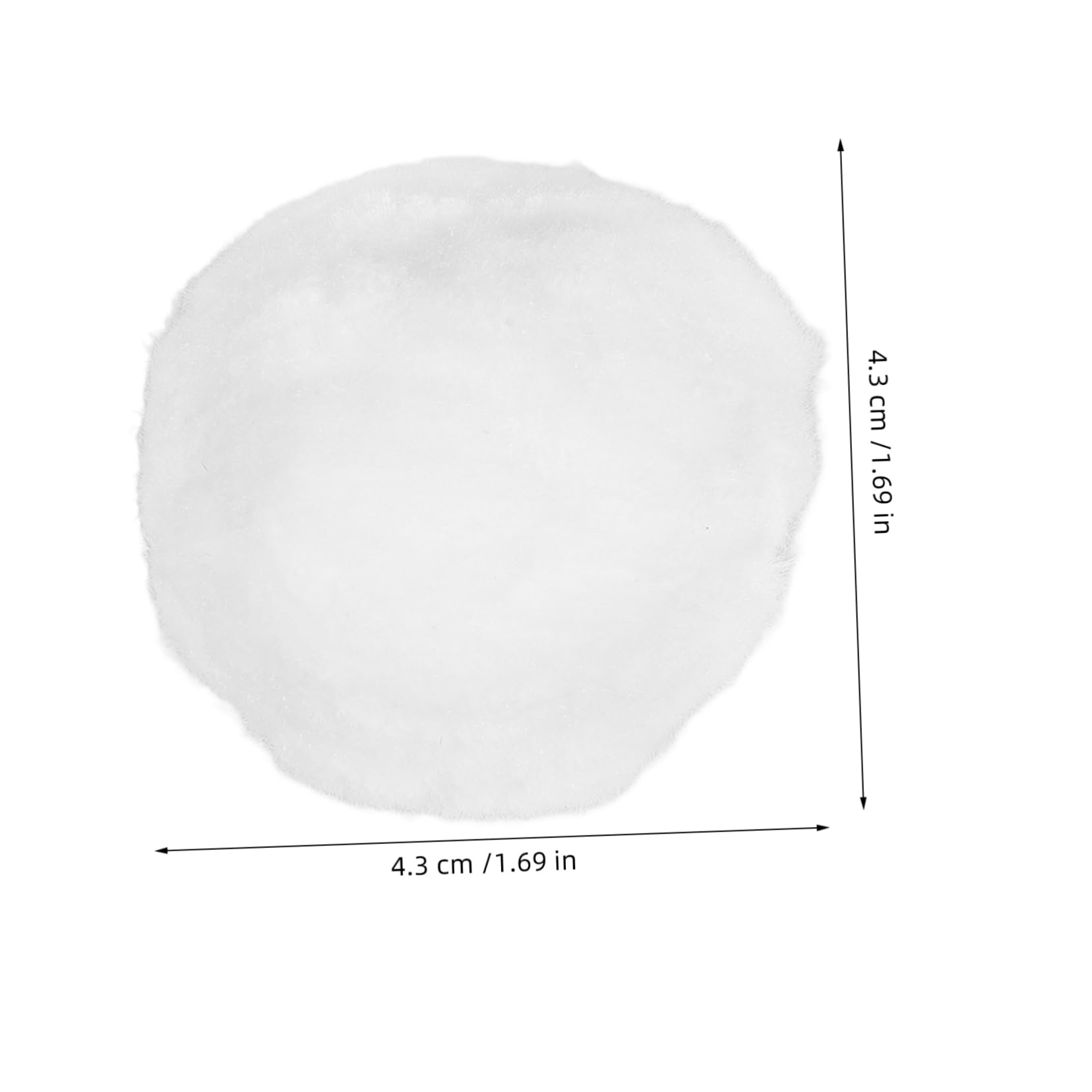 Sosoport Boules Filtrantes Réutilisables pour Piscine en Fibre de Polyester Blanc, Média de Filtration Haute Densité 700g, pour Usage Piscine