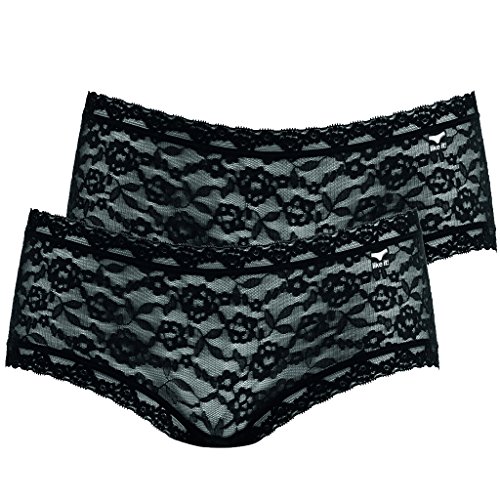 LIKE IT Nina von C 6005 - Spitzen Panty - 2er-Pack (L, Schwarz) Cover