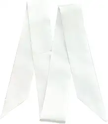 Bolsas de cachecol para mulheres, bolsas, cachecóis, banda, cabelo, pescoço, cachecóis, presentes modernos, 4 x 100 cm, Branco