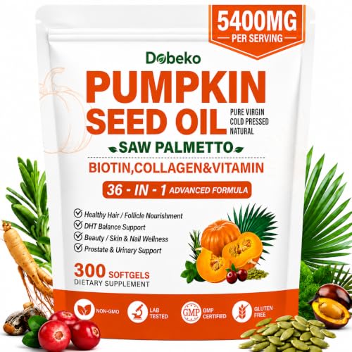 Dobeko Pumpkin Seed Oil Hair Support Capsules