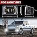BICYACO LED Fog Lights with DRL Daytime Running Light Compatible with 2015-2020 Ford F150,17-19 F250 F350 F450 F550 Super Duty, 4 Inch LED Fog Light Assembly Kit, 36W Waterproof Bumper Lamps Set
