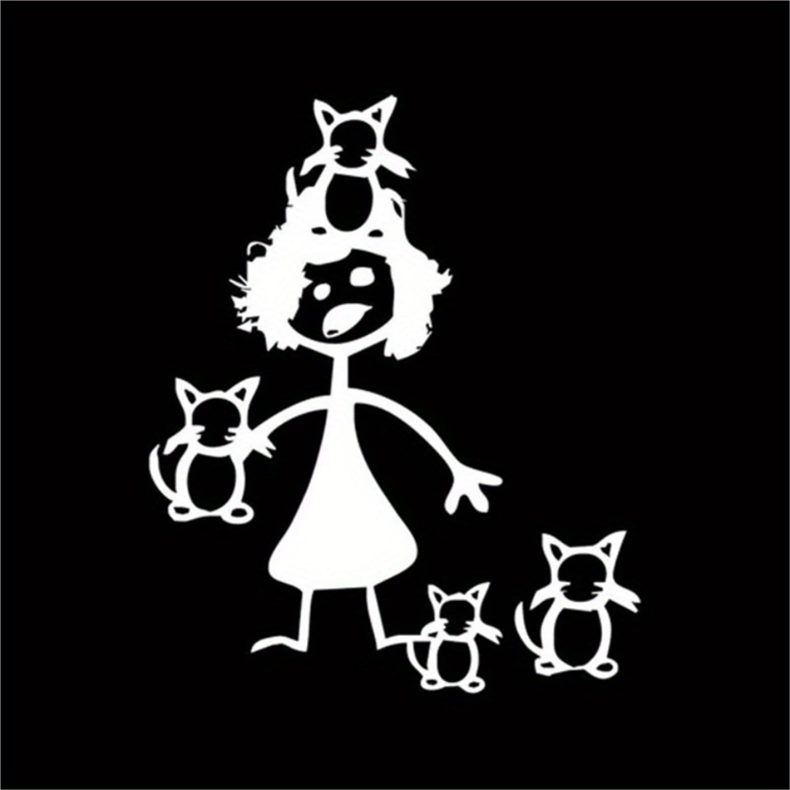FGLFPXI Motorcycle Car Decal Cartoon Sticker for Vehicle Exterior